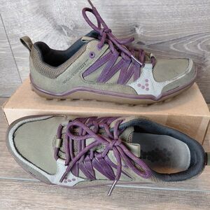 Vivo Barefoot Olive Green and Purple Women's Athletic Shoes